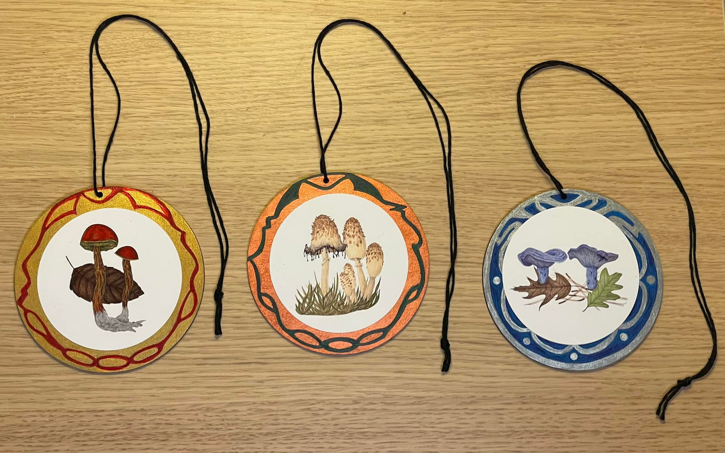Wild Mushroom Ornaments