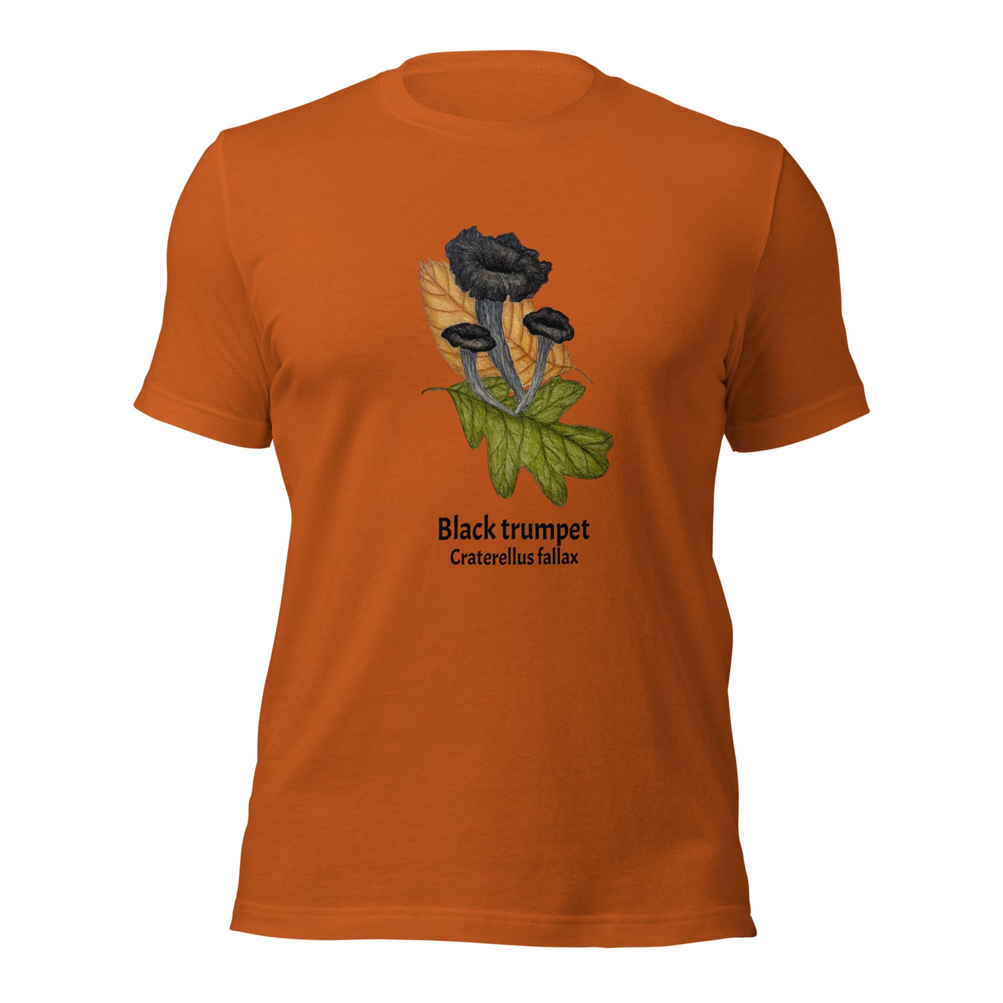 Black trumpet - Craterellus fallax Unisex tee