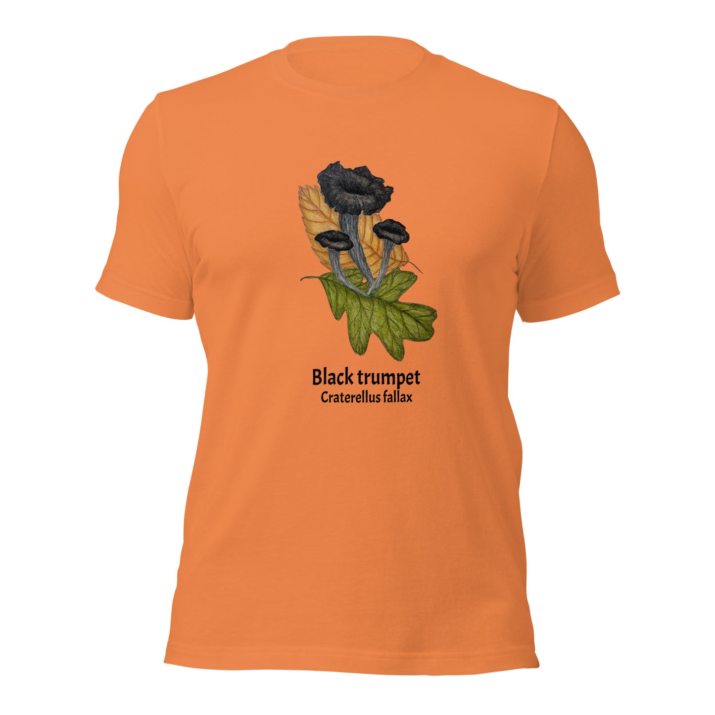 Black trumpet - Craterellus fallax Unisex tee