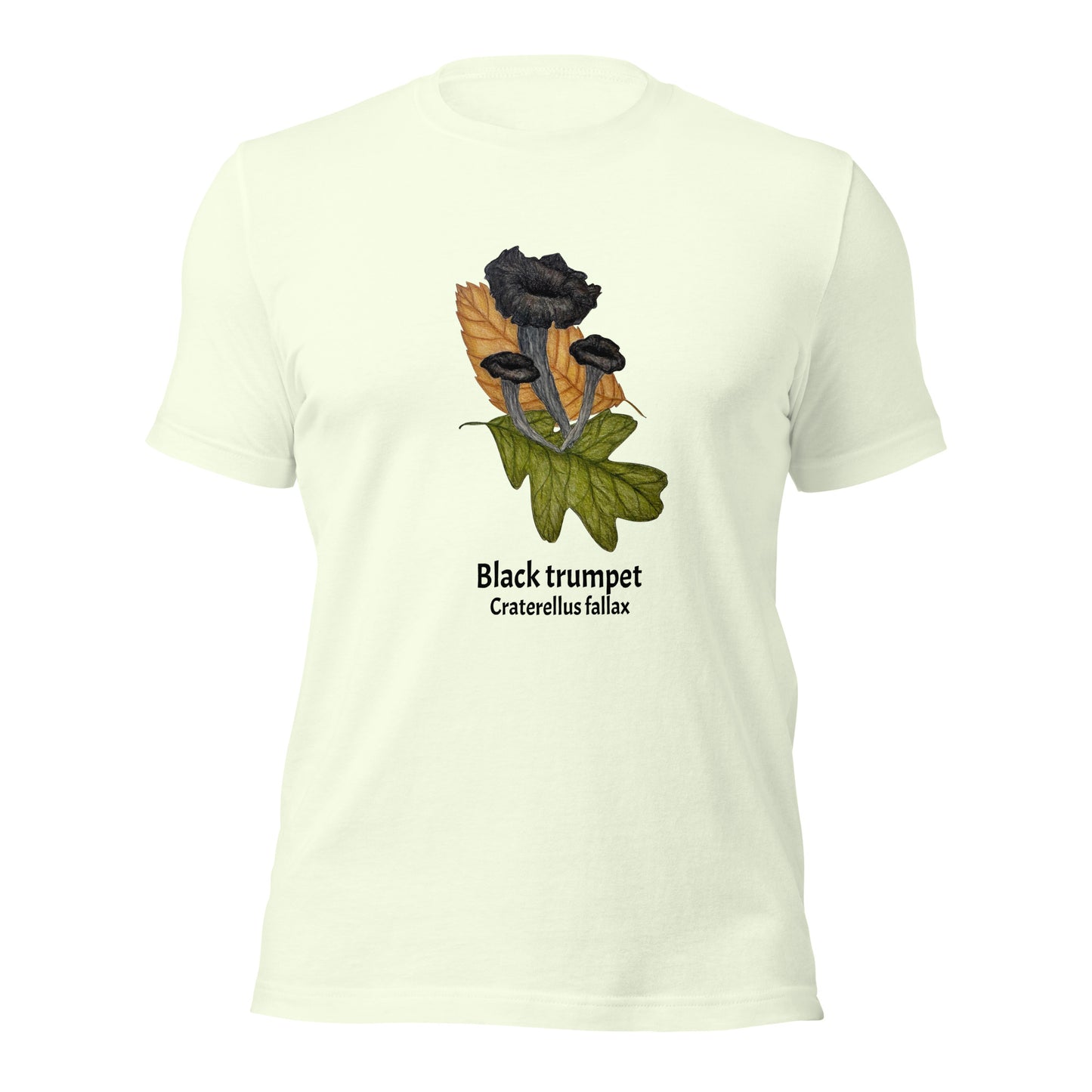 Black trumpet - Craterellus fallax Unisex tee