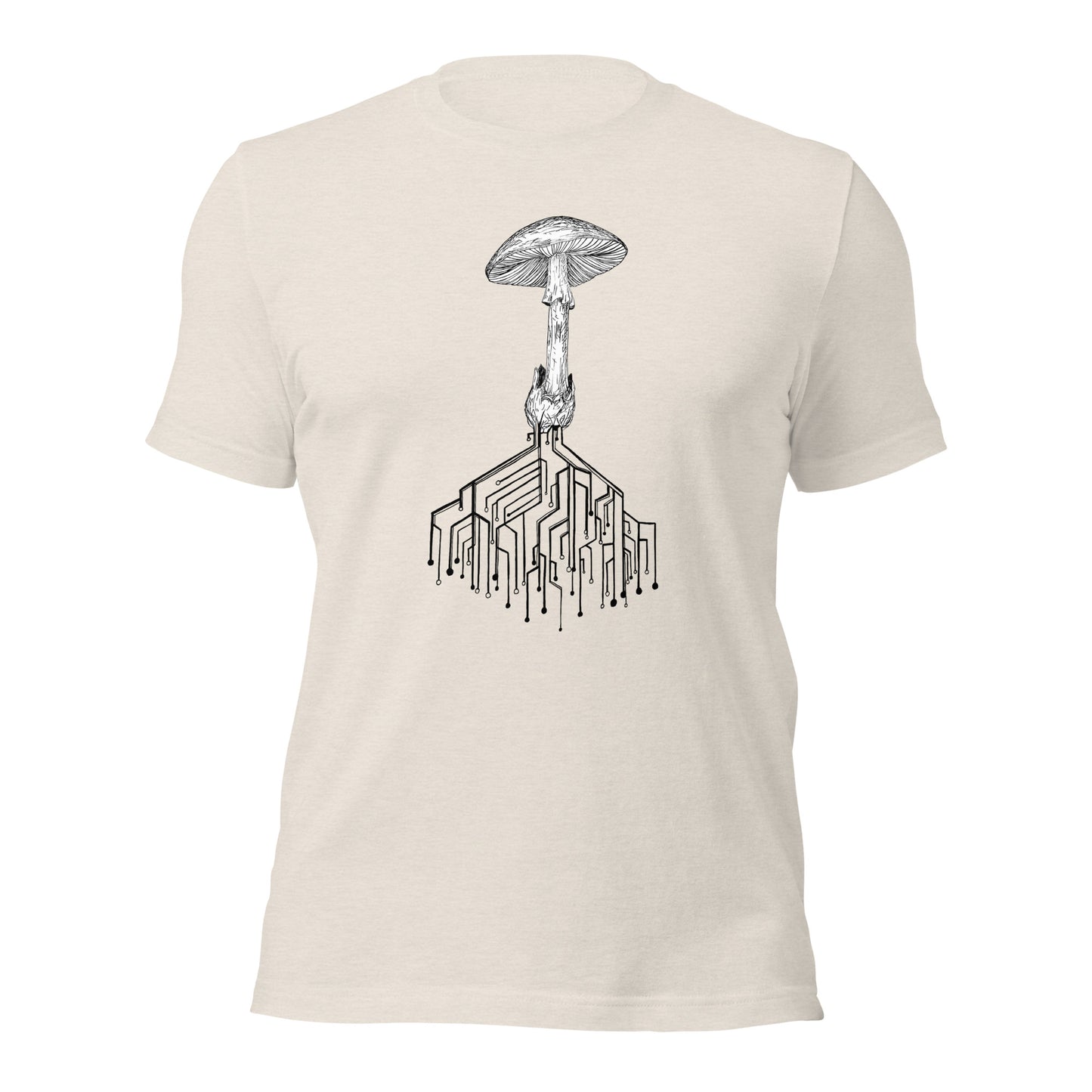 Amanita circuitry Unisex tee