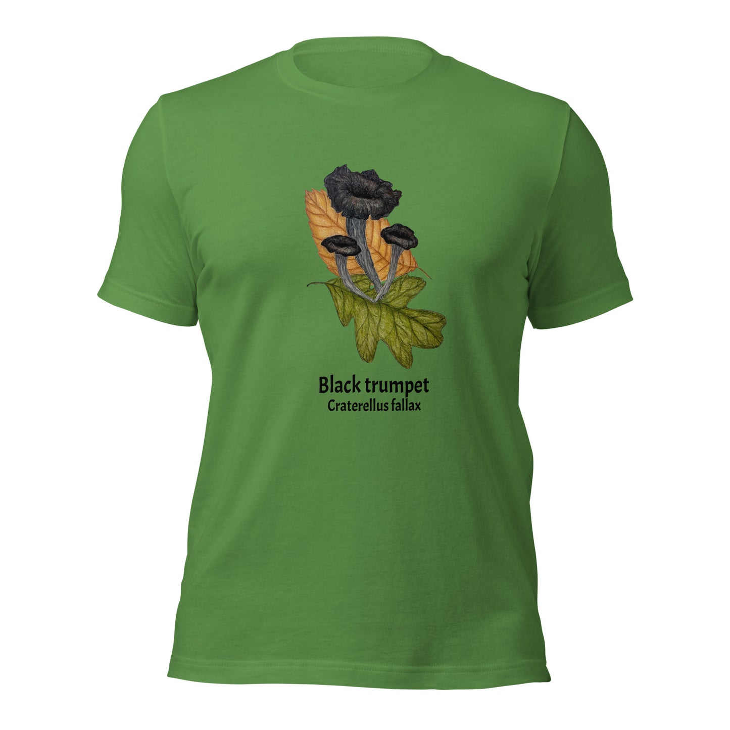 Black trumpet - Craterellus fallax Unisex tee
