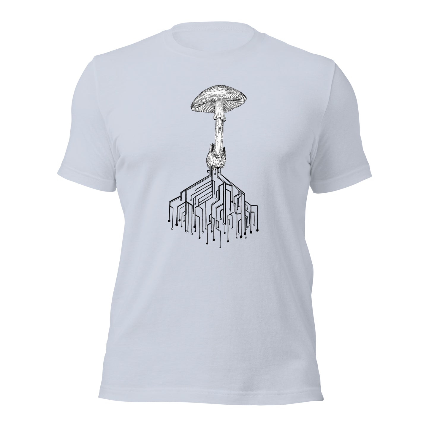 Amanita circuitry Unisex tee