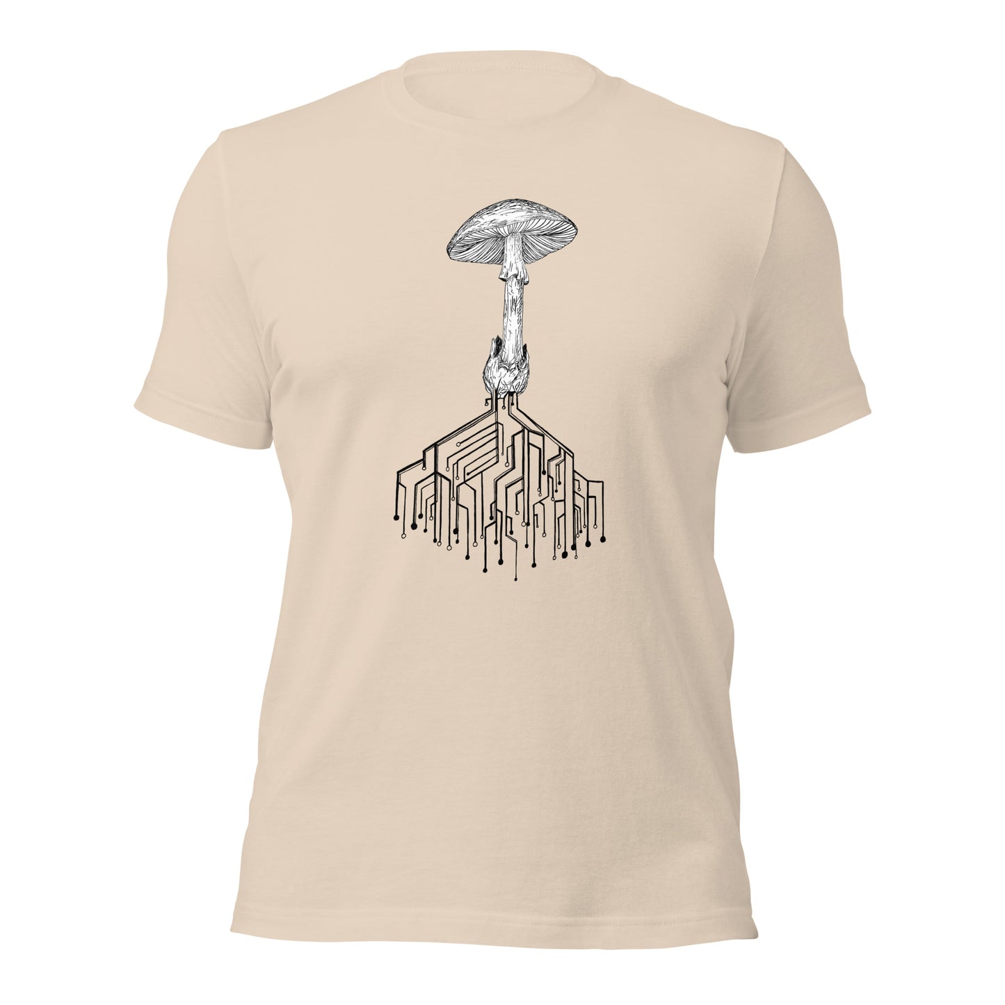 Amanita circuitry Unisex tee