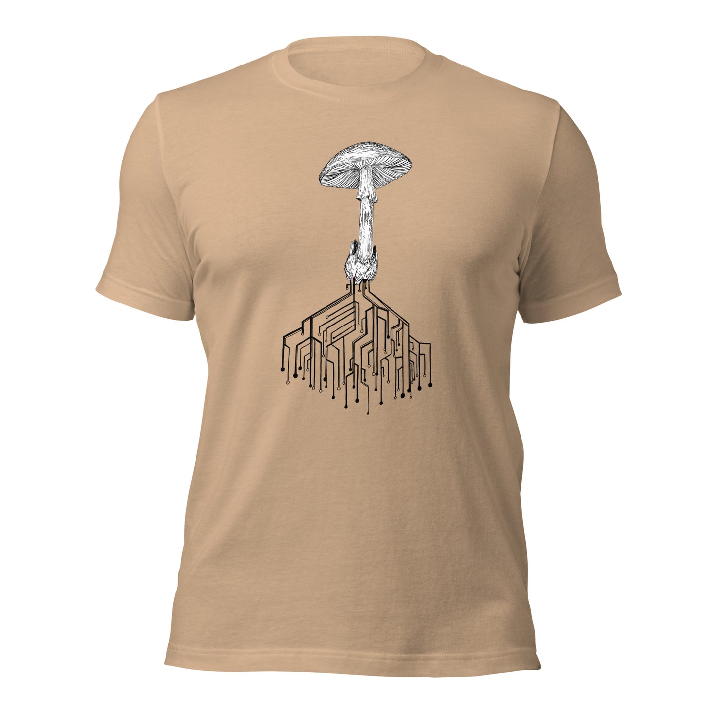 Amanita circuitry Unisex tee