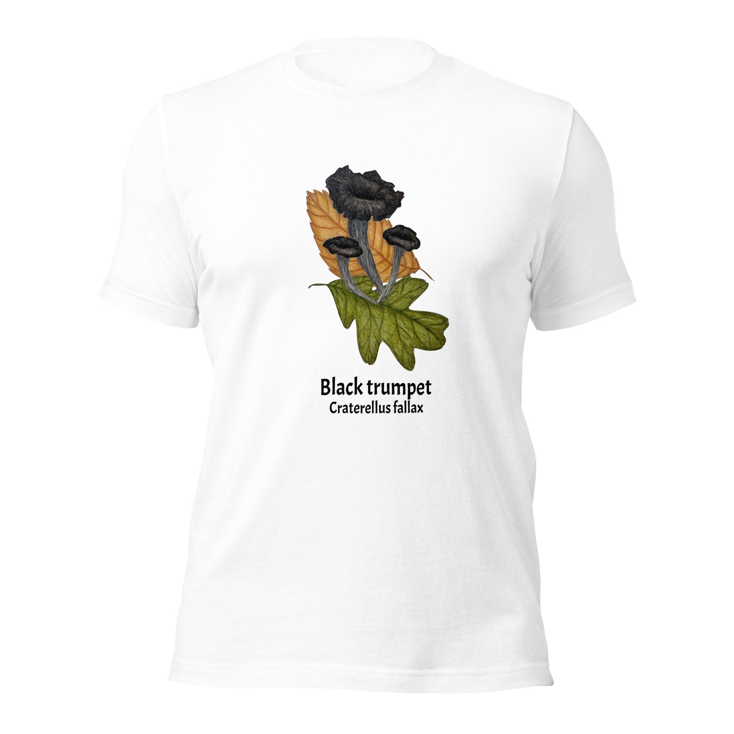 Black trumpet - Craterellus fallax Unisex tee