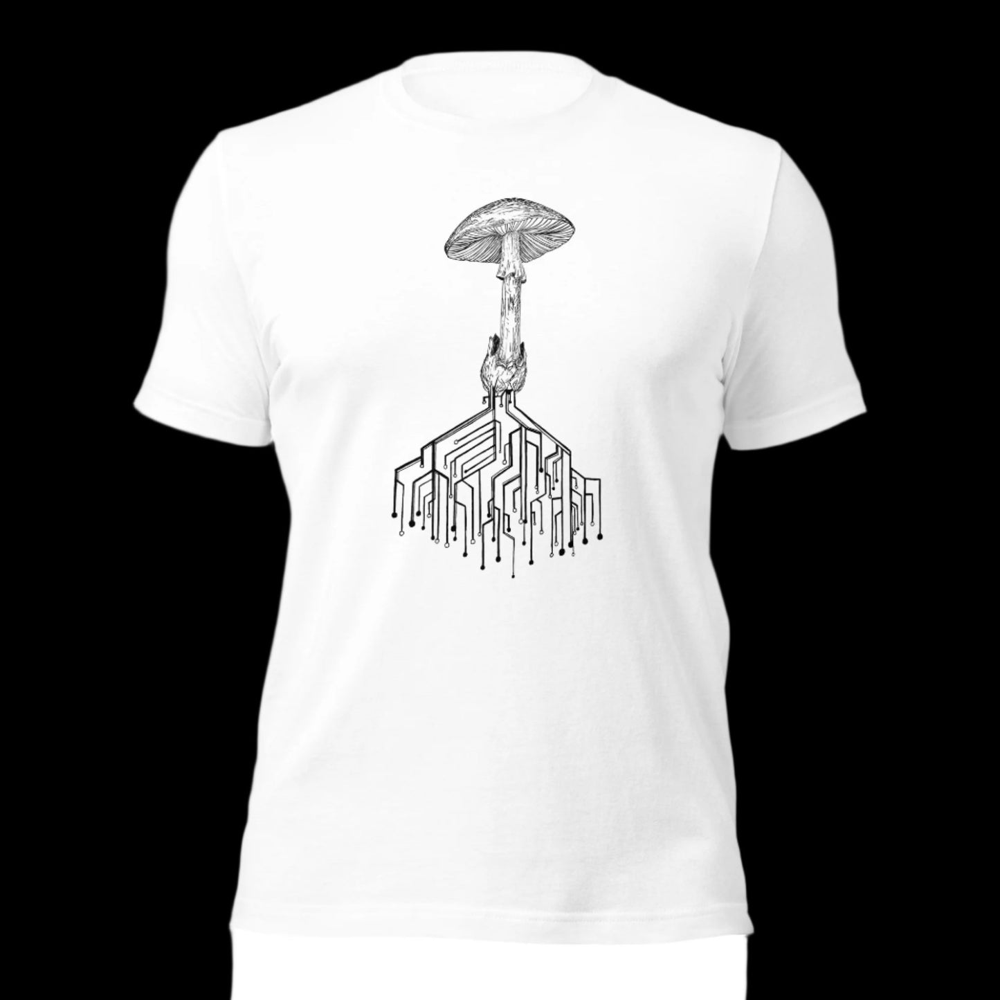 Amanita circuitry Unisex tee