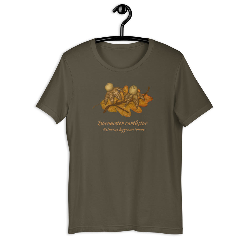 Barometer earthstar - Astraeus hygrometricus Unisex tee
