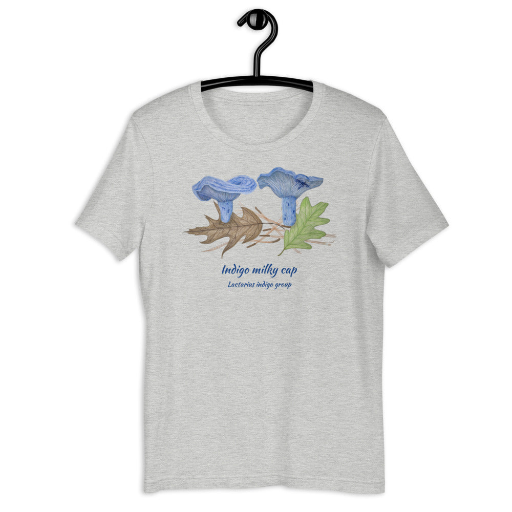 Indigo milky cap - Lactarius indigo group Unisex tee