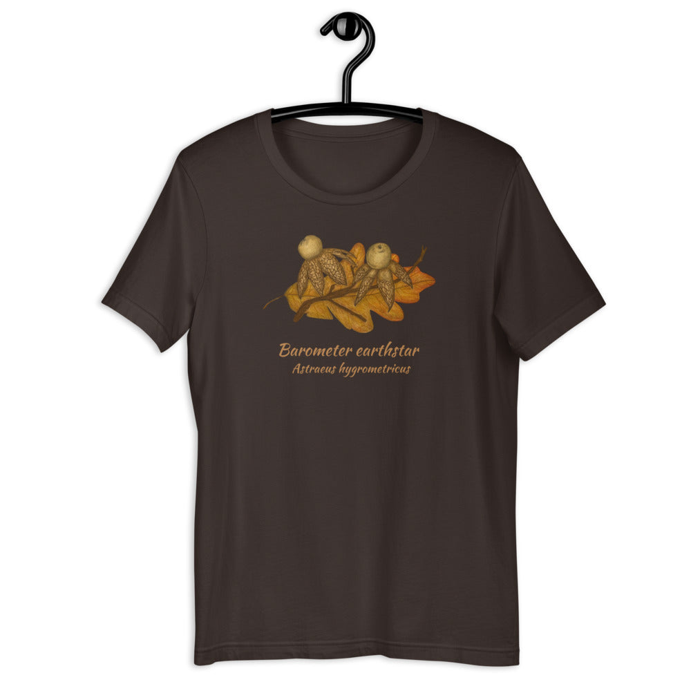 Barometer earthstar - Astraeus hygrometricus Unisex tee