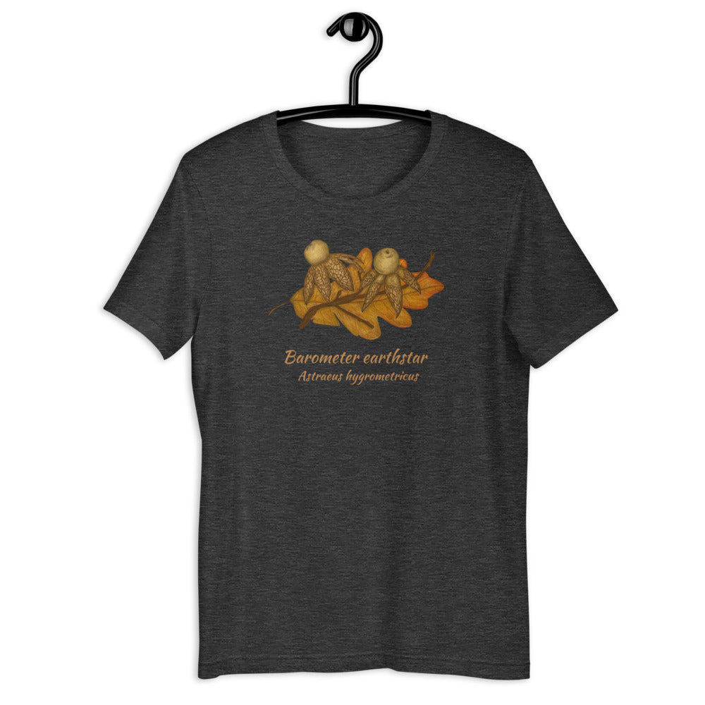 Barometer earthstar - Astraeus hygrometricus Unisex tee