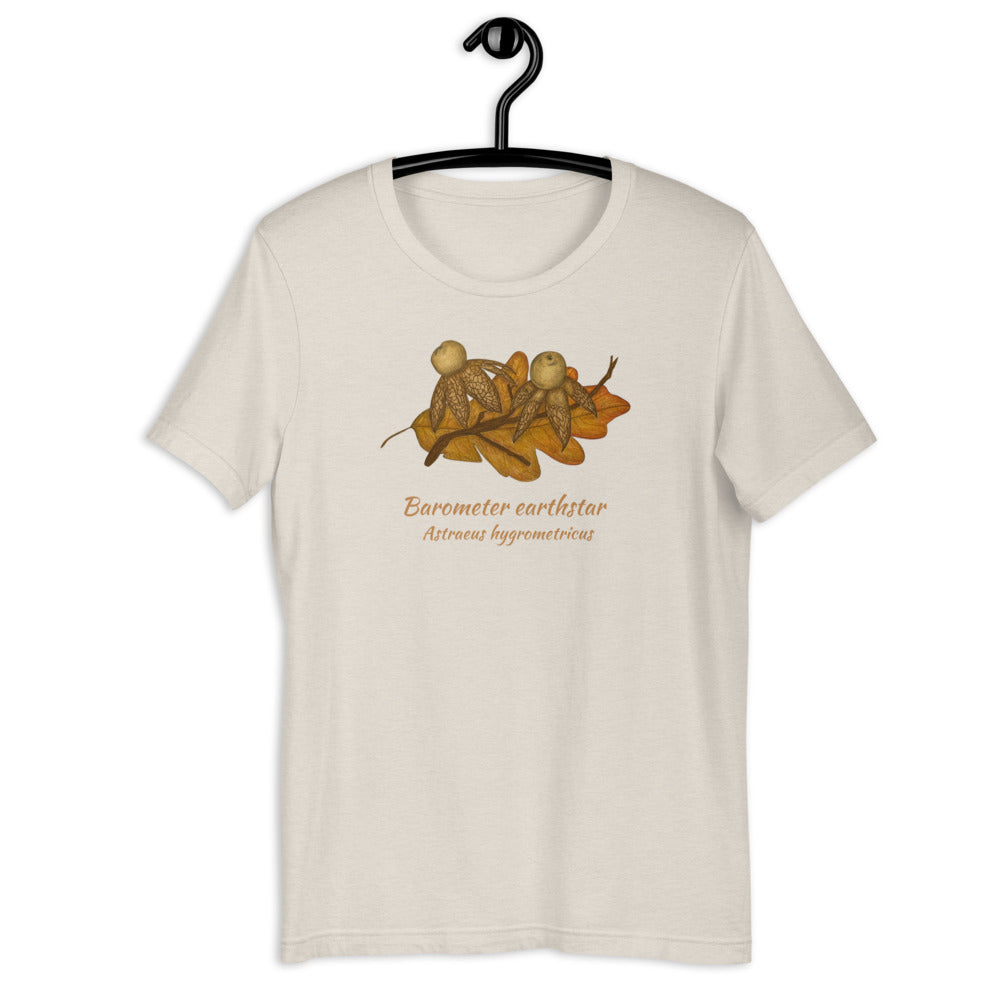Barometer earthstar - Astraeus hygrometricus Unisex tee