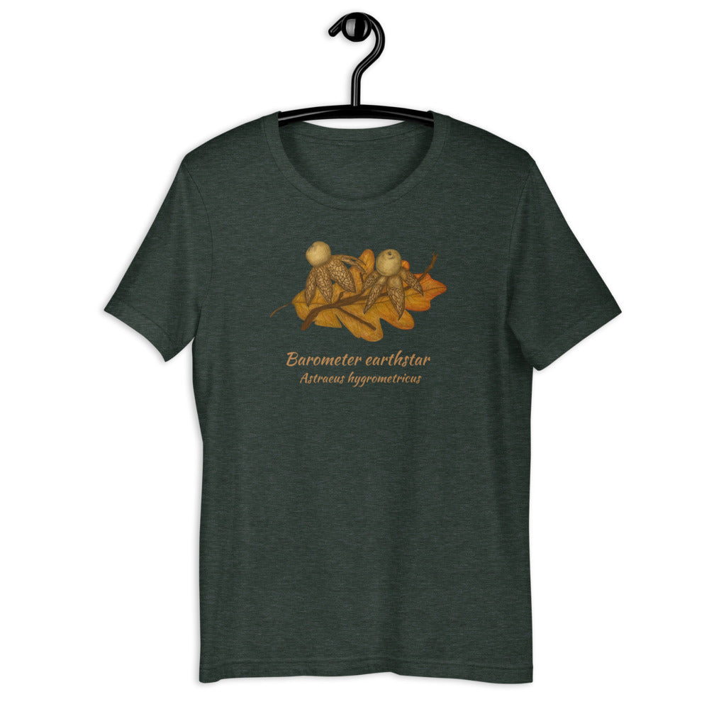 Barometer earthstar - Astraeus hygrometricus Unisex tee