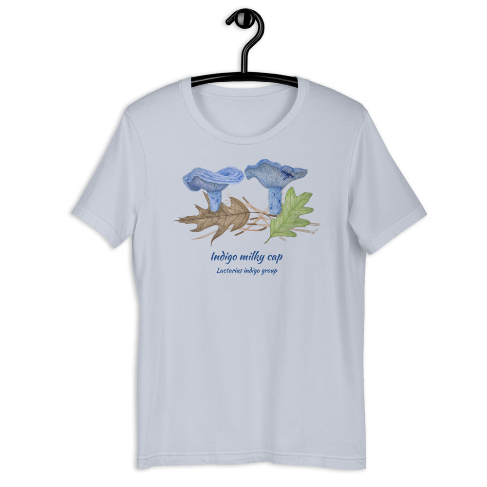 Indigo milky cap - Lactarius indigo group Unisex tee