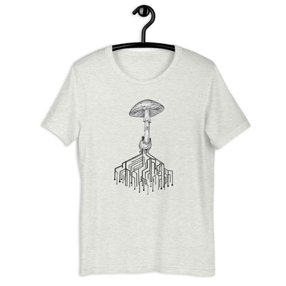 T-shirt: Amanita with circuit board traces